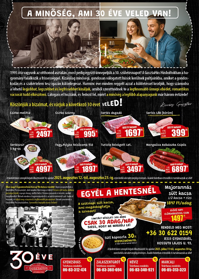 GusztaHús akció