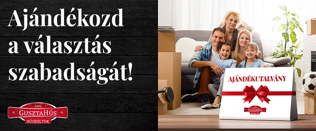 Ajándékutalvány GusztaHús ajándékutalvány