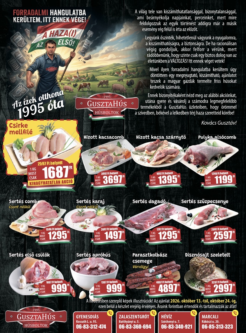 GusztaHús akció
